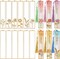 LET'S RESIN 12pcs Bookmark Bezels with Tassels, UV Resin Molds for DIY Bookmarks(6 Flowers and 6 Blank Frames), Resin Craft Bezels Bookmark Molds for Mother's Day Gifts